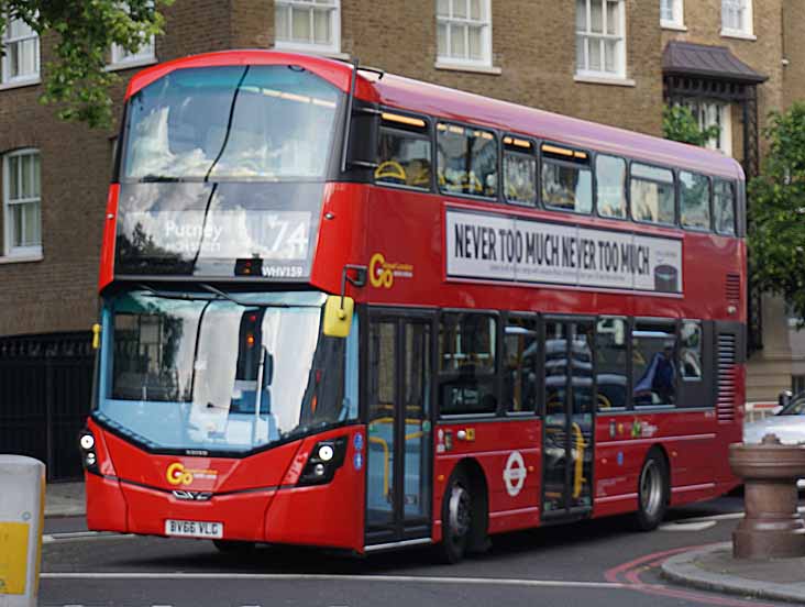 Go-Ahead London Volvo B5TL Wright WHV159